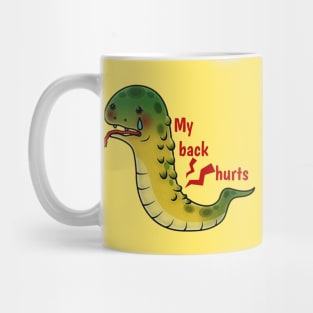 Funny Snake, My Back Hurts. Mug